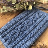 アランdeスマホポシェット〈Prussian blue・内布あり〉