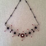 ✾✾✾スクエア5連花つづりネックレス✾✾✾