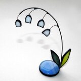 ｽﾃﾝﾄﾞｸﾞﾗｽ調　ｽｽﾞﾗﾝ ﾍﾞｰｽｽｶｲﾌﾞﾙｰ　No,2676