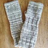 ガンジー編みのハンドウォーマー