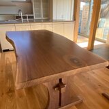 ブラックウォールナット一枚板テーブル　オーダーメイド