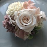 プリザーブドフラワーのコサージュ