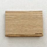 天然木の角皿 Sサイズ _クリ（水や油の染み込みを防ぐ撥水加工）の画像