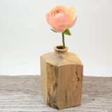 木の一輪挿し「蜜柑」（みかん）木を愛でる