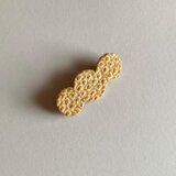 ⚪︎有松絞り　おだんごのブローチ