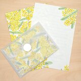 春を呼ぶミモザのレターセットの画像