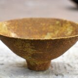 育てる焼き物～菜の花焼き～お椀の画像
