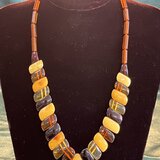 琥珀　アンバー　ネックレス　ヴィンテージ