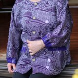 smock むらさき　絞り柄