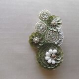 たまゆら*garden　ビーズ刺繍ブローチ