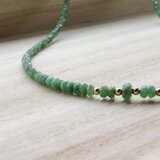<Sample価格> k18✼emerald necklace 1連の画像