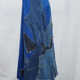 【ストレッチデニムのミシン ドローイング　スカート】