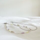 choker necklace　チョーカーネックレス　シルバーネックレス　ビーズネックレス　２本セット