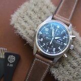 『高級革使用』ホーウィン　クロムエクセル　ナチュラル　時計ベルト　Apple Watchバンド　レザー　腕時計　革ベルト