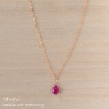 ルビー 一粒ネックレスチャーム