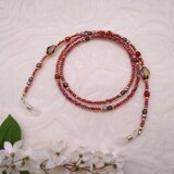 シックな赤のグラスコード