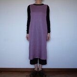受注製作 バッククロスエプロン　オールドローズ