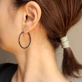 【14kgf】Inner Black フープピアス ー インナー黒ブラック ーの画像