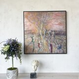 オリジナル絵画 油彩　タイトル 「Something Happiness_2」