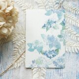 和紙の絵葉書【紫陽花Ⅰ】の画像