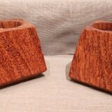 ゴツゴツとした質感が楽しい、ブビンガのペン立て