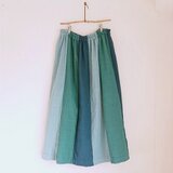 パッチワークスカート【blue& green】
