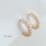 Winter pearl イヤリングの画像