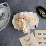 紫陽花のバナナクリップ ■ ニュアンスカラー ■ クリームの画像
