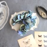 紫陽花のバナナクリップ ■ ニュアンスカラー  ■ ブルーの画像