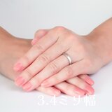 単品 3.4ｍｍ 幅 サージカルステンレス/丸みを帯びた指輪　両面甲丸　1個