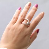 定番 人気のノットリング（結び）大ぶり 【Silver925】 ◇ シルバーリング（152）