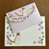 Letter Set シマリスとスミレ 〜小さな幸せ〜の画像