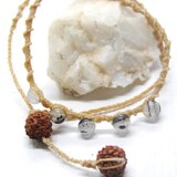 hemp&5連ﾌﾞﾗｯｸﾙﾁﾙのﾌﾞﾚｽﾚｯﾄ/ﾈｯｸﾚｽ