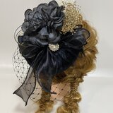 トークハット　トーク帽　カクテルハット　ヘッドドレス　ビジュー