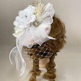 トークハット　トーク帽　カクテルハット　ヘッドドレス　ビジュー