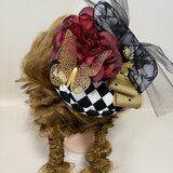 トークハット　トーク帽　カクテルハット　ヘッドドレス　ミニリボン