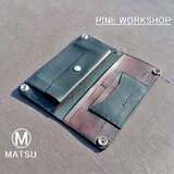 ロングウォレット 長財布 メンズ レディース バイカー 本革 ヌメ革 サドルレザー PWW2