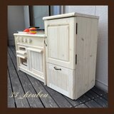 おままごとキッチン　対面クラシック１＆冷蔵庫（ホワイト）セット　ままごとキッチン