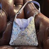 持ち手を付け替えて使える本革2wayミニポシェット 《パープルバージョン》