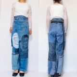 パッチワークデニム　w40