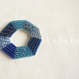fumi-blueブローチの画像