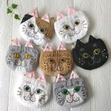 【受注制作】いつまでも愛猫と一緒！お洒落猫ポーチ babyサイズ