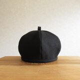 シンプルベレー、てっぺんに輪っか　ブラック