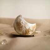 【ギフトにぴったり】moon ship stone | 夢の旅へ誘う 月船のアロマストーンオブジェ