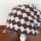 ツィード　ツートーンワッチ　　ブラウン