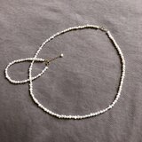 K14GF小粒パールのネックレスとブレスレット