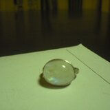 ぷっくりレインボームーンストーンsvリング