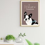 うちの子★アートポスター★welcome★メモリアル★犬★猫の画像