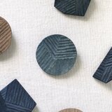 「KESHIKI」藍染ブローチ