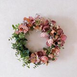 秋を感じるバラリース     玄関　インテリア　記念日　プレゼント　祝い　